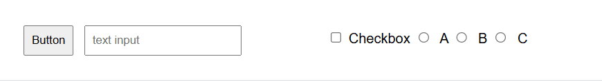 As the Oreo style focus changes a button and input element have rounded edges but a checkbox and radio buttons do not