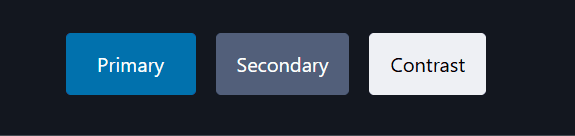 Pico CSS dark theme focus indicator on primary, secondary and contrast buttons