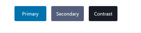 Pico CSS light theme on primary, secondary and contrast buttons