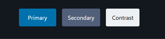 Pico CSS dark theme on primary, secondary and contrast buttons